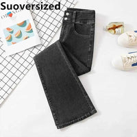 High Waist Slim Flare Jeans For Women Korean Casual Skinny Denim Pants Streetwear Pantalones Vintage Vaqueros Stretch Trousers