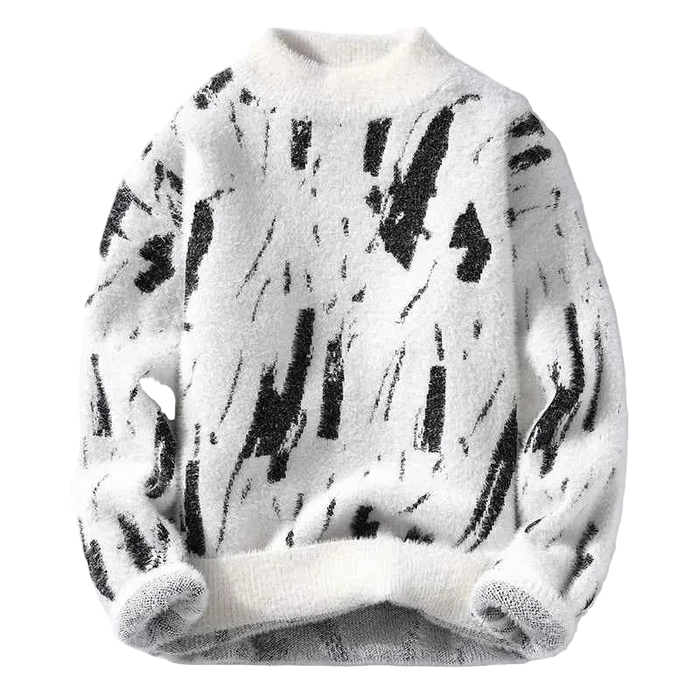 Fashion Sweaters/Male Loose Casual Knitted Pullover Round Neck Sweaters M-3XL