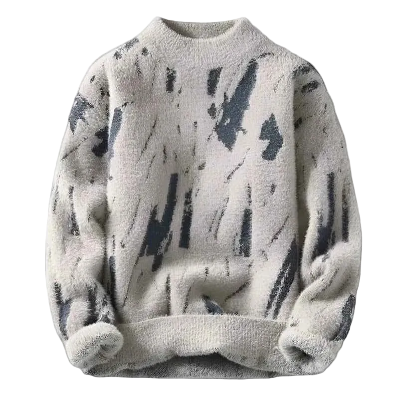 Fashion Sweaters/Male Loose Casual Knitted Pullover Round Neck Sweaters M-3XL