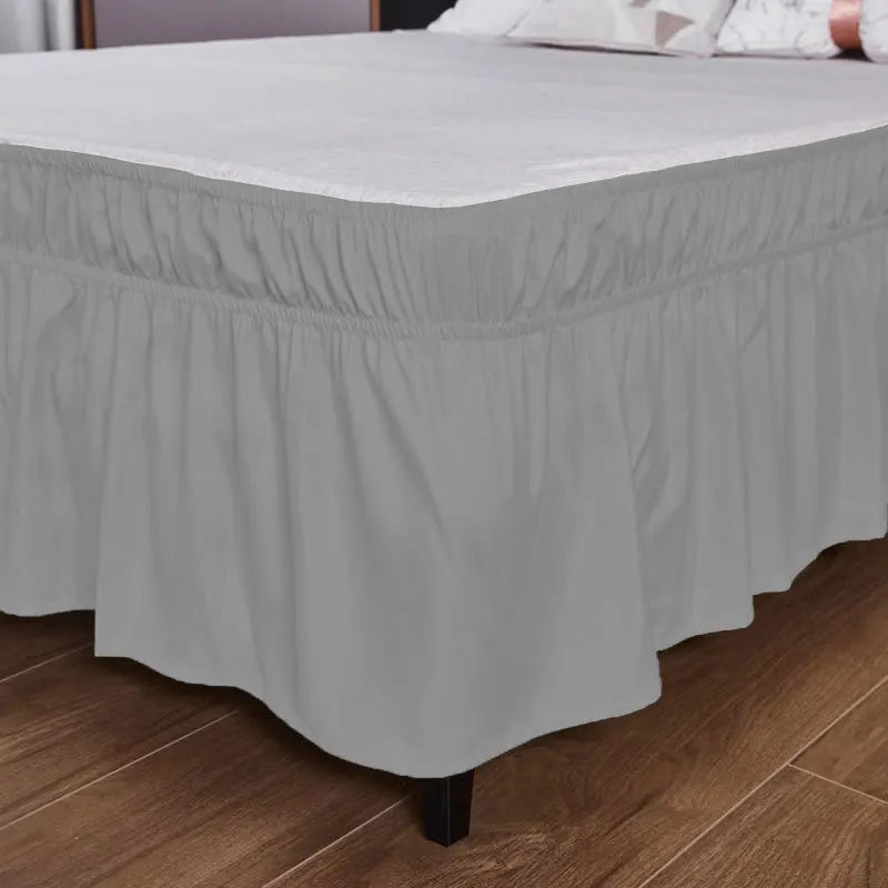 1PC Ruffled Bed Skirts with Ruffles - Double Layers, 200cm x 180/120cm, Wrinkle & Fade Resistant Fabric