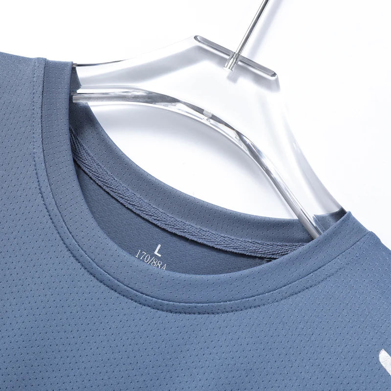 SaneShoppe-Men's Quick Dry Hiking T-shirt for Outdoor Sports by CHRLCK
