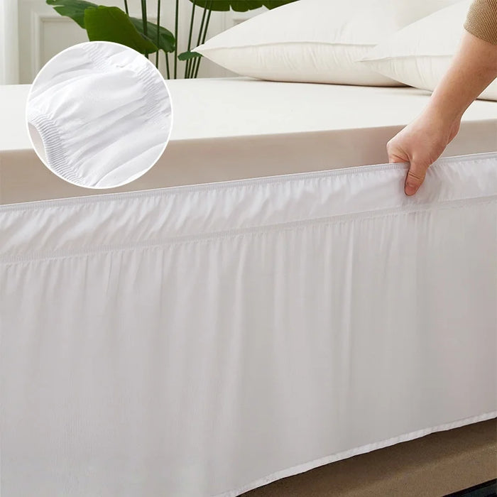 1PC Ruffled Bed Skirts with Ruffles - Double Layers, 200cm x 180/120cm, Wrinkle & Fade Resistant Fabric