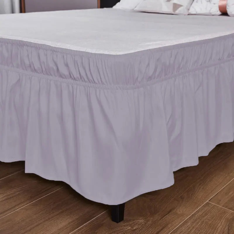 1PC Ruffled Bed Skirts with Ruffles - Double Layers, 200cm x 180/120cm, Wrinkle & Fade Resistant Fabric