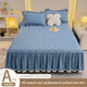 Royal blue [single piece bed skirt]