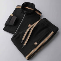 Autumn Sports Men Sets Suit for Men Zipper Hooded Cardigan Jacket Straight leg Sweatpants two-piece Set