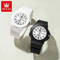 OLEVS 5681 Quartz Watch Digital Simplicity Student Watch Fashion Silicone Strap High Hardness Glass Waterproof Sports Men Watch