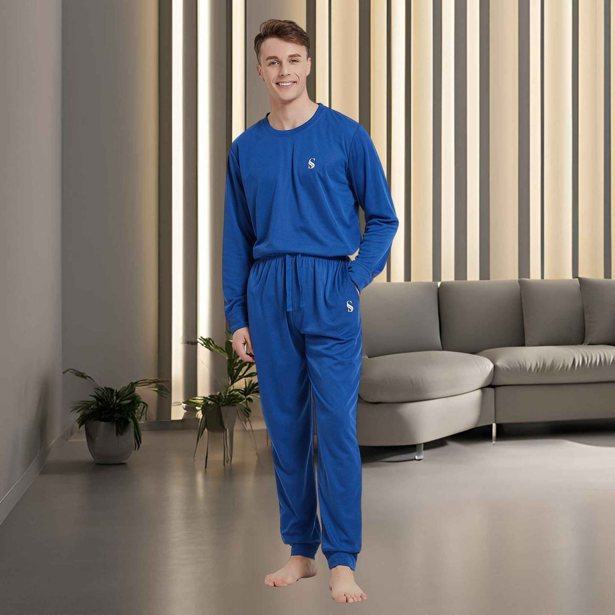 Premium Brushed Fabric Jogger-Style Loungewear Set
