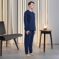 High-Quality Brushed Fabric Men's Pyjama Set.