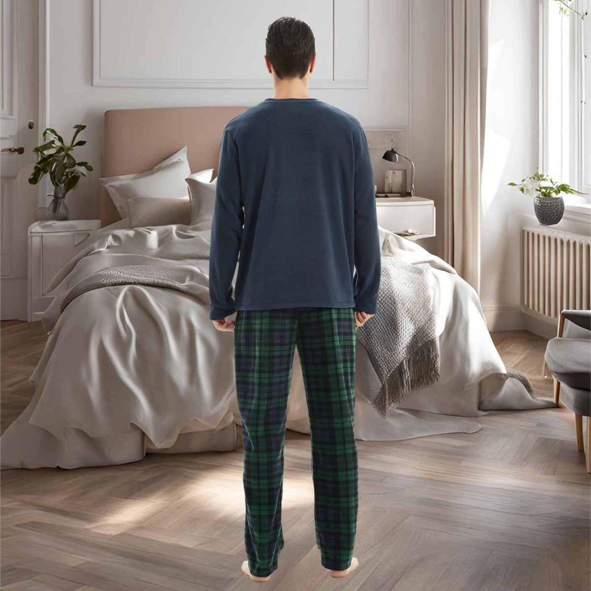Green Long-Sleeve Fleece Pyjama Sets for Ultimate Comfort and Style