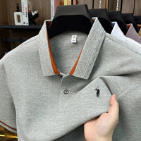 SaneShoppe-Luxury 100% Cotton Designer Brand Embroidered Men's Summer T-shirt