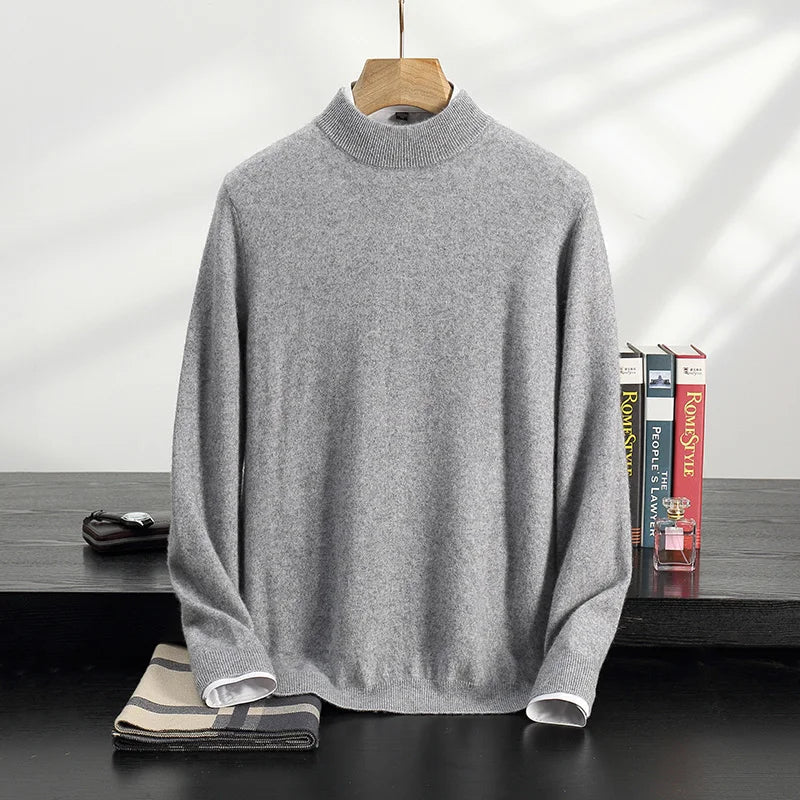 SaneShoppe-Men's Cashmere Autumn Winter Pullover Warm Sweater