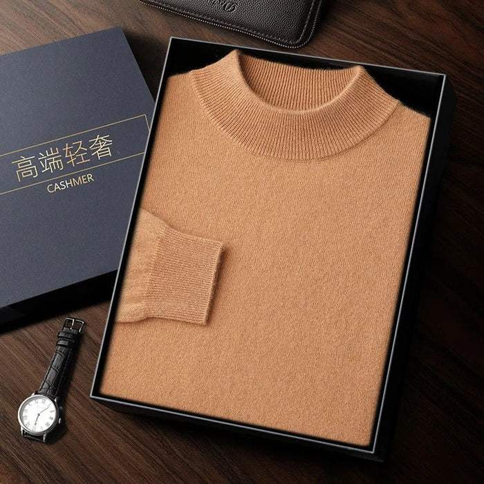 SaneShoppe-Men's Cashmere Autumn Winter Pullover Warm Sweater