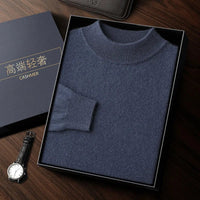 SaneShoppe-Men's Cashmere Autumn Winter Pullover Warm Sweater