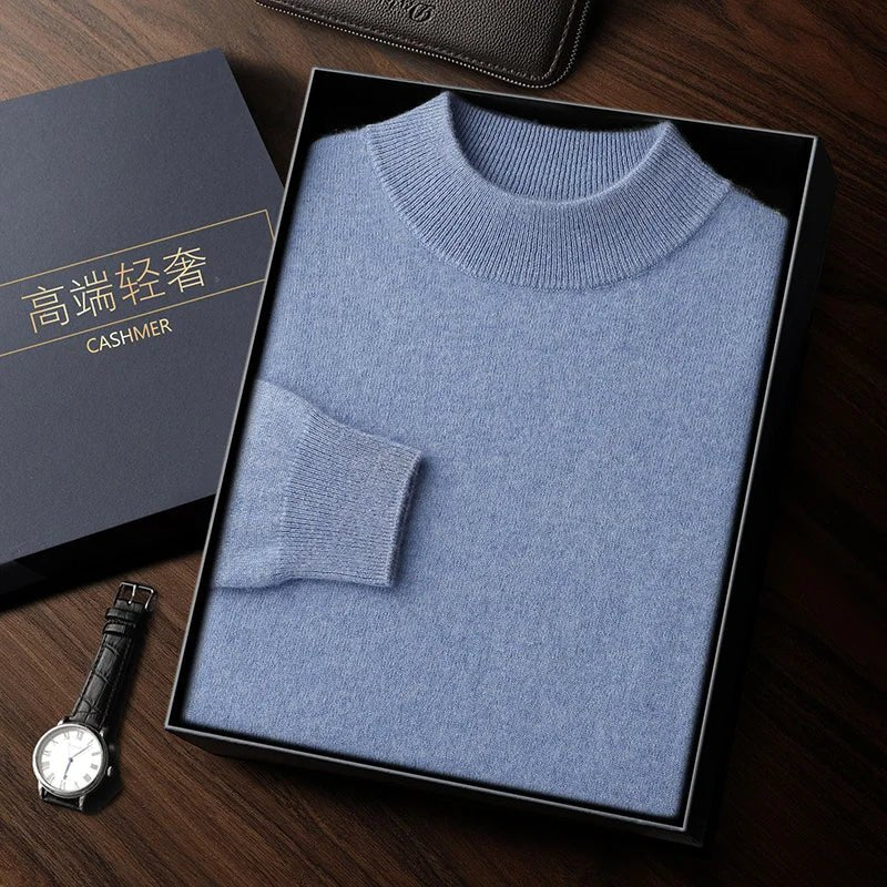 SaneShoppe-Men's Cashmere Autumn Winter Pullover Warm Sweater