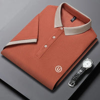 SaneShoppe-2024 Men's Embroidered Cotton Business POLO Shirt - Comfortable & Breathable