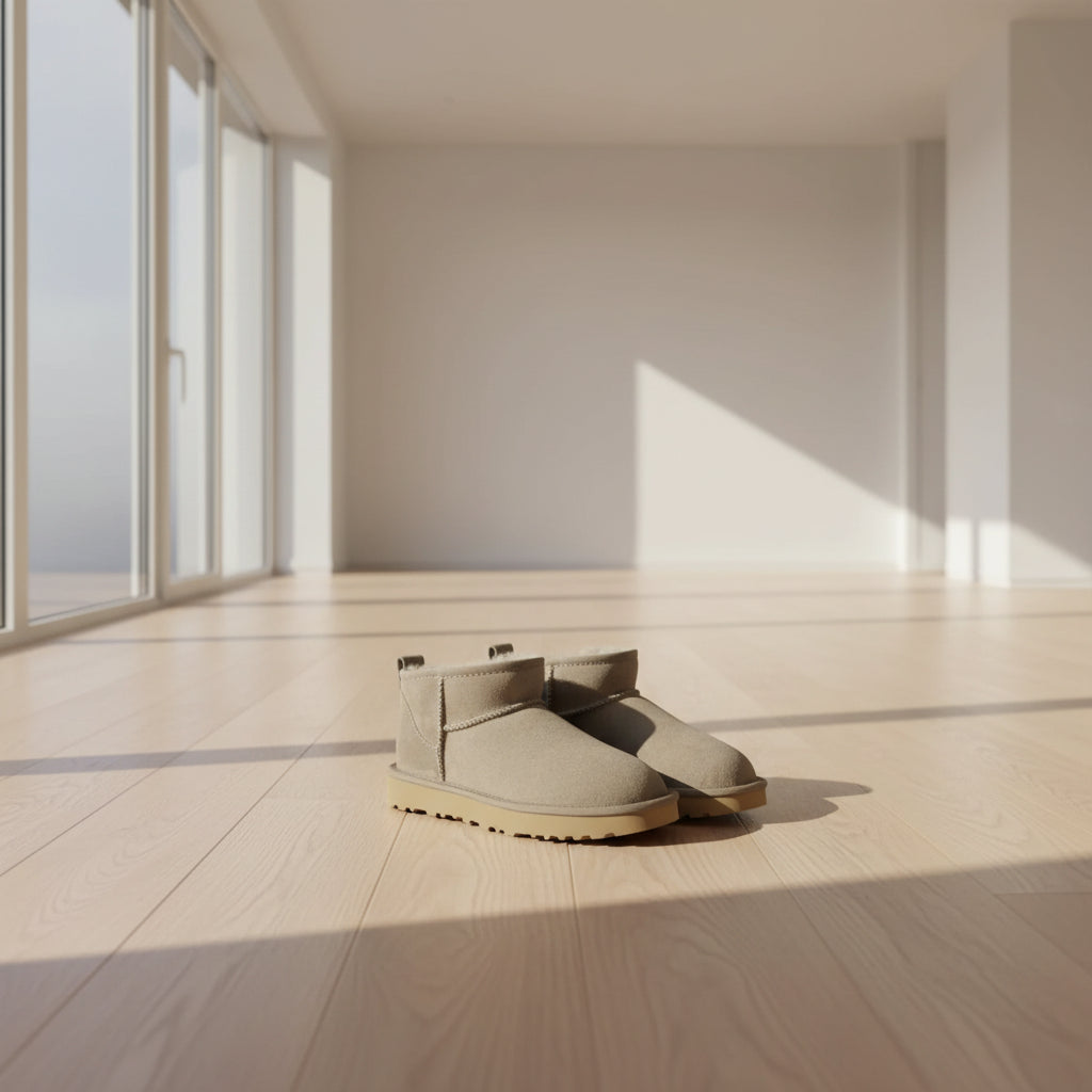 SaneShoppe-Stylish Winter Snow Boots with Sheepskin & Leather, Trendy Casual Warm Shoes