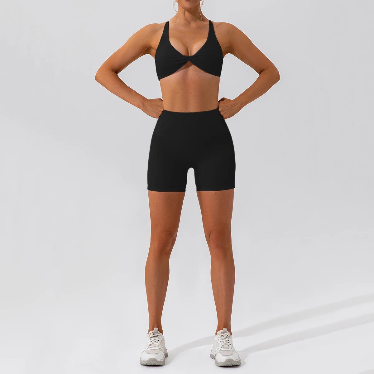 SaneShoppe-Women's Yoga Gym Set 2PCS Quick-Drying Sports Suit Long Sleeve Running Workout