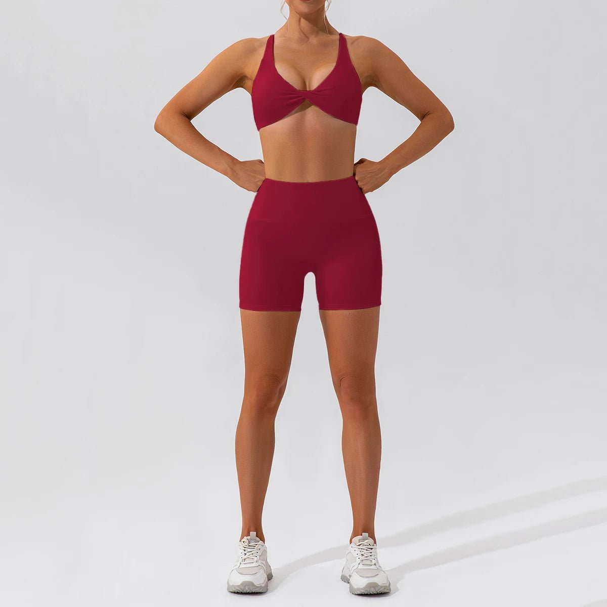 SaneShoppe-Women's Yoga Gym Set 2PCS Quick-Drying Sports Suit Long Sleeve Running Workout