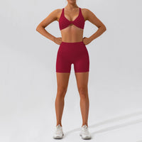 SaneShoppe-Women's Yoga Gym Set 2PCS Quick-Drying Sports Suit Long Sleeve Running Workout