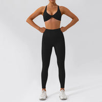SaneShoppe-Women's Yoga Gym Set 2PCS Quick-Drying Sports Suit Long Sleeve Running Workout