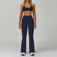 SaneShoppe-Women's Yoga Gym Set - Sports Bra & High Waist Leggings - Fitness Workout Outfit