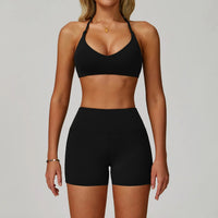 SaneShoppe-Women's Yoga Gym Set - Sports Bra & High Waist Leggings - Fitness Workout Outfit