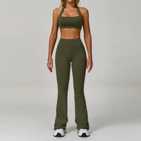 SaneShoppe-Women's Yoga Gym Set - Sports Bra & High Waist Leggings - Fitness Workout Outfit