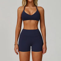 SaneShoppe-Women's Yoga Gym Set - Sports Bra & High Waist Leggings - Fitness Workout Outfit