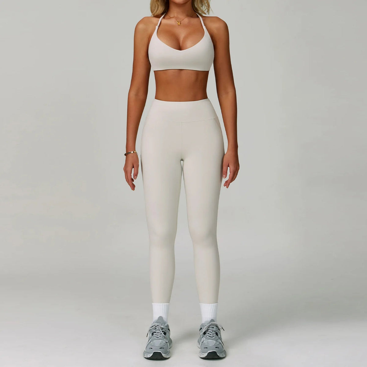 SaneShoppe-Women's Yoga Gym Set - Sports Bra & High Waist Leggings - Fitness Workout Outfit