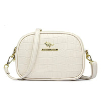 SaneShoppe-Luxury Crocodile PU Leather Women's CrossBody Bag with Zipper Pockets