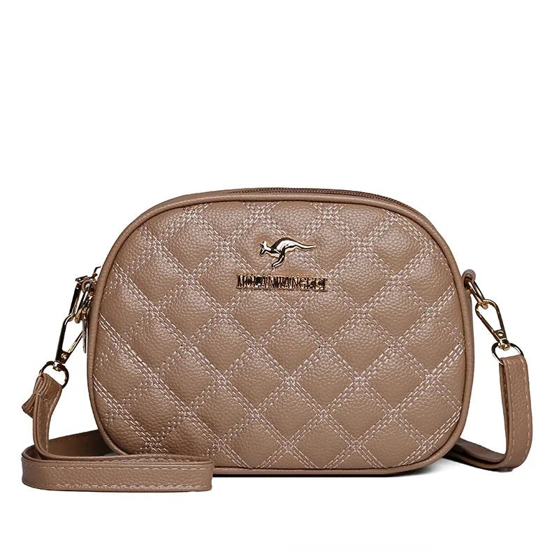 SaneShoppe-Luxury Crocodile PU Leather Women's CrossBody Bag with Zipper Pockets