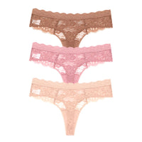 SaneShoppe - 3 PCS / Set S - XL Women Sexy Panties G - string Lace Lingerie Bikini