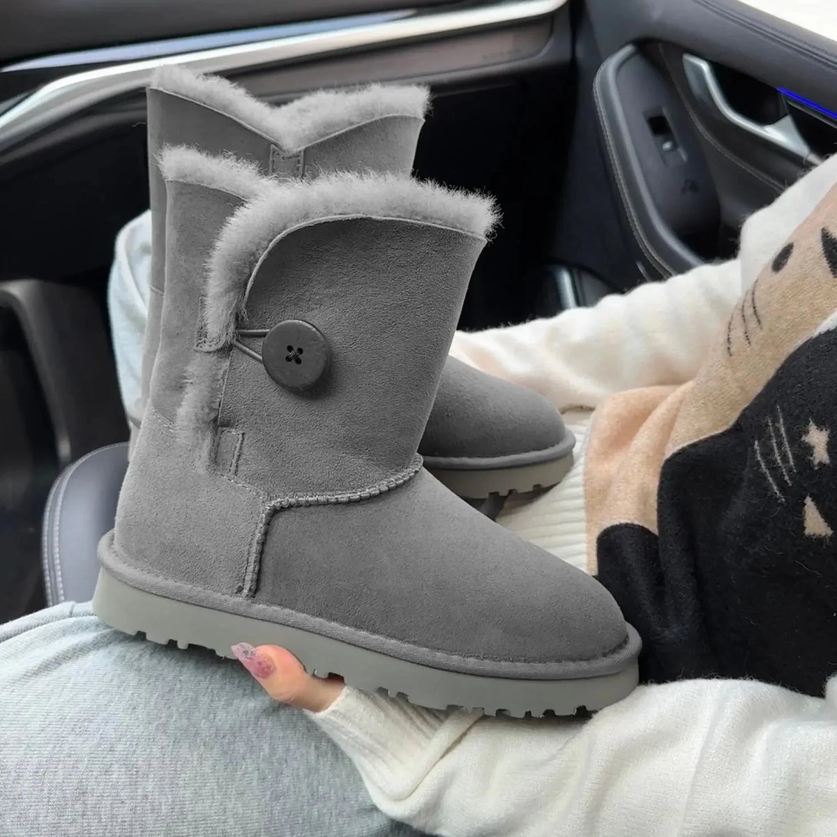 SaneShoppe-Women's Winter Snow Boots - Cozy, Stylish & Comfortable