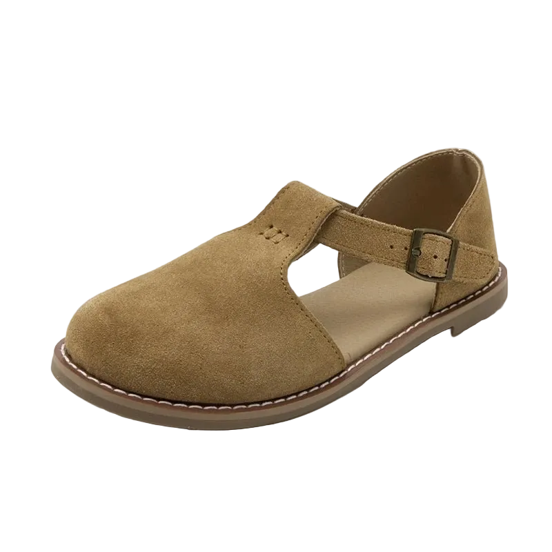 SaneShoppe-Stylish Genuine Leather Hollow Roman Sandals for Women