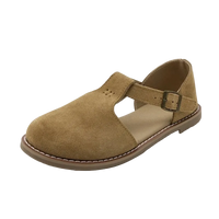 SaneShoppe-Stylish Genuine Leather Hollow Roman Sandals for Women