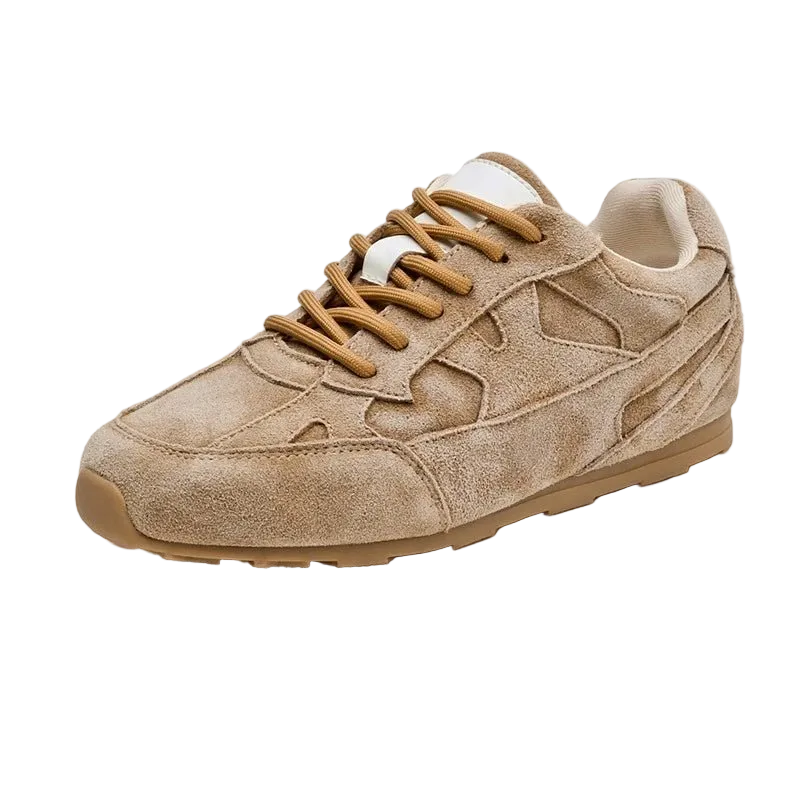 SaneShoppe-AIYUQI Women Retro Sneakers Genuine Leather Flat Moral Training Shoes 2026