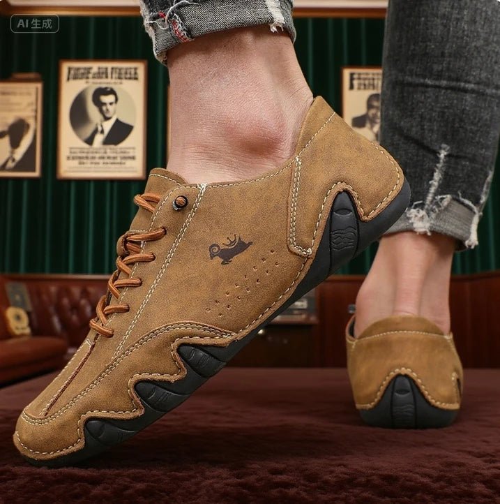 SaneShoppe-Men's Lightweight Fashion Ankle Boots for Casual Walking and Driving
