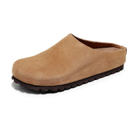 SaneShoppe-Cork Footbed Sandals with Arch Support - Anti Slip Leather Clogs
