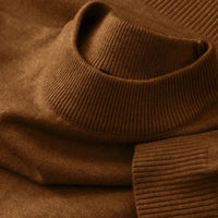 SaneShoppe-Men's Mock Turtleneck Sweater - Stylish Autumn Pullover