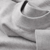 SaneShoppe-Men's Mock Turtleneck Sweater - Stylish Autumn Pullover
