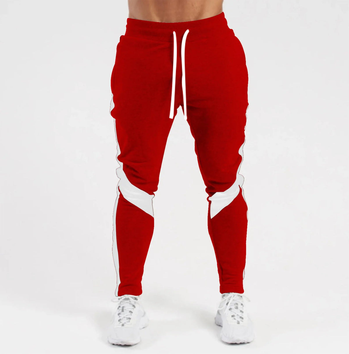 SaneShoppe-Men's Color Blocked Velvet Warm Fitness Pants - Autumn/Winter Outdoor Style
