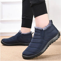SaneShoppe - Boots Men Snow Outdoor Mens Fur Shoes Men's Winter Boots Hiking Ankle Boots Waterproof Men Shoes Work Shoes Footwear