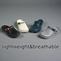 SaneShoppe - Breathable Perforated Men's Hole Shoes, Lightweight Fashion Slippers, Comfortable Indoor Outdoor Wear