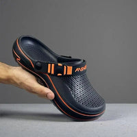 SaneShoppe - Breathable Perforated Men's Hole Shoes, Lightweight Fashion Slippers, Comfortable Indoor Outdoor Wear