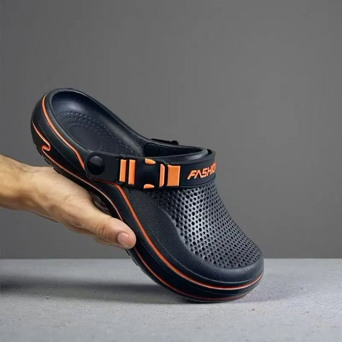 SaneShoppe - Breathable Perforated Men's Hole Shoes, Lightweight Fashion Slippers, Comfortable Indoor Outdoor Wear