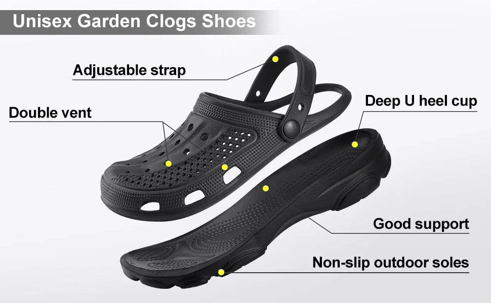 SaneShoppe-Men's Comwarm Arch Support Classic Garden Clogs