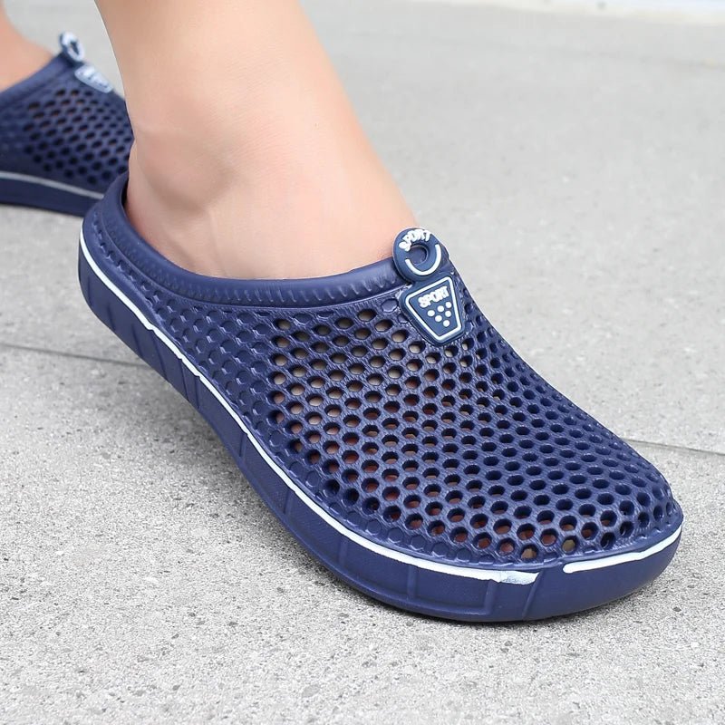 SaneShoppe - Couple Style Men's and Women's Slippers, Clogs, Mules, Solid Color Slip - Ons, Breathable Summer