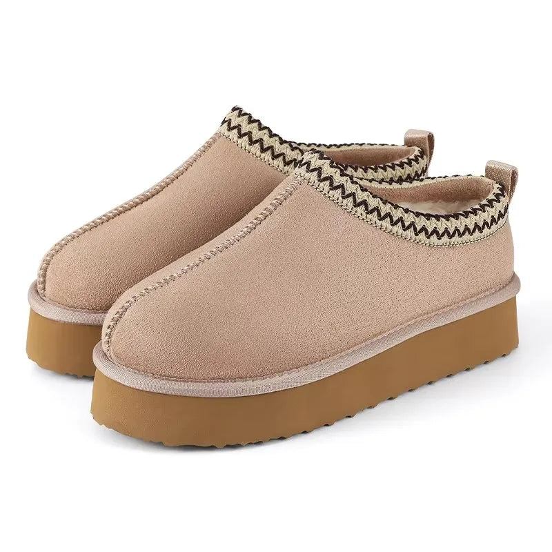 SaneShoppe-Crestar Women's Winter Slippers - Stylish & Cozy Plush Ankle Boots for Indoor & Outdoor