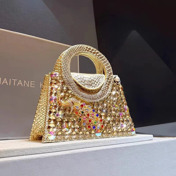 SaneShoppe-Fashionable Rhinestone Handbag for Women | Designer Brand Crossbody Bag