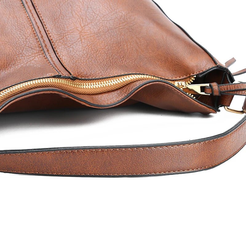 SaneShoppe - DIDABEAR Hobo Bag Leather Women Handbags Female Leisure Shoulder Bags Fashion Purses Vintage Bolsas Large Capacity Tote bag
